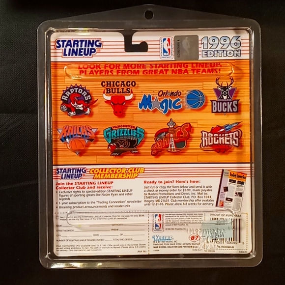 Starting Lineup (3) - 1996 - Dennis Rodman - Base Series (Hair Color Variations) - Picture 11 of 12